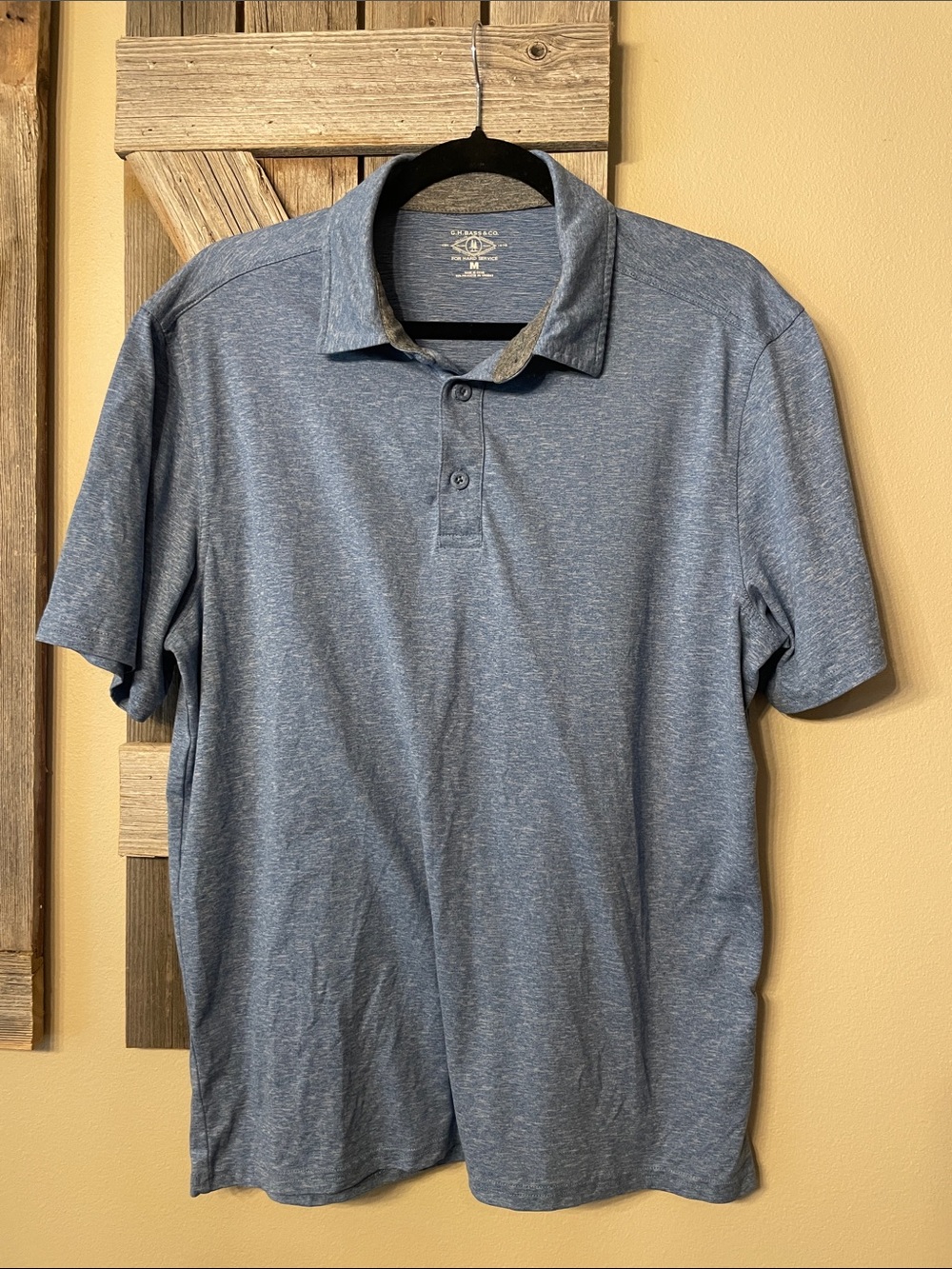 Heathered Light Blue Polo Shirt